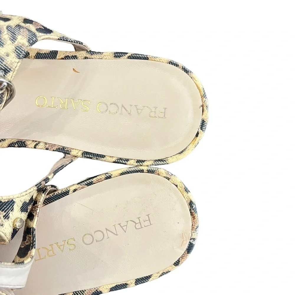 FRANCO Sarto Animal print‎ sandals Size 9